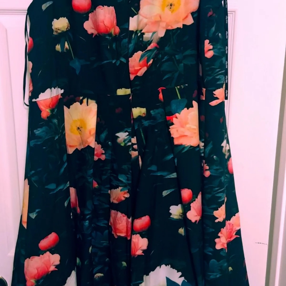 City Chic Plus Size A-line Floral Dress